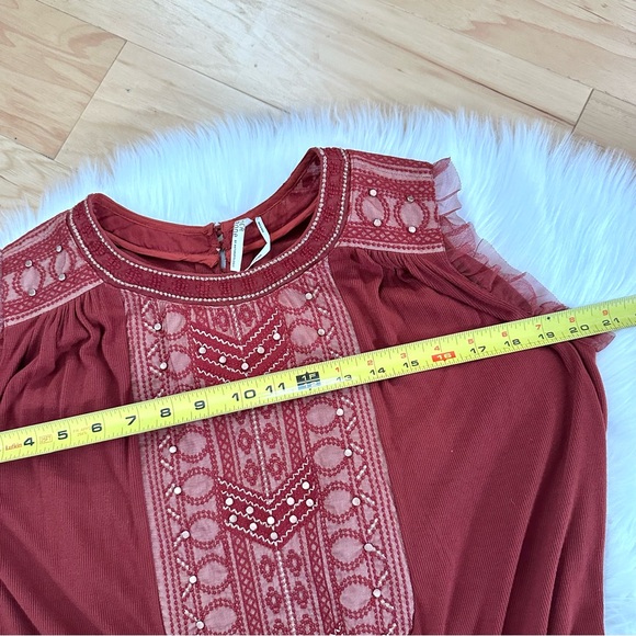 Anthropologie FeatherBone Revelry Studded Boho Ribbed - Picture 10 of 13